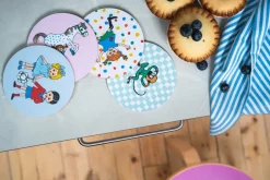 Muurla Pippi coasters 4 pieces, Boing-boing Multi Online