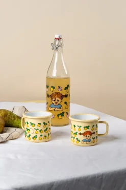 Muurla Pippi glass bottle 1 L, Fruits Transparent Sale