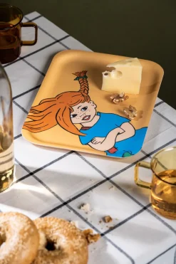 Muurla Pippi tray 20x27 cm, The Strongest Girl Yellow New