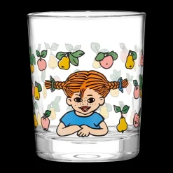 Muurla Pippi water glass 2 dl, Fruits Transparent Outlet