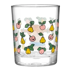 Muurla Pippi water glass 2 dl, Fruits Transparent Outlet