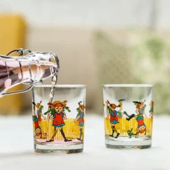 Muurla Pippi water glass 2 dl, Multi Hot
