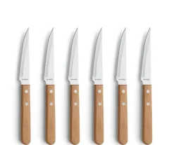 Amefa Pizza grill knife 6-pack, Oak Best