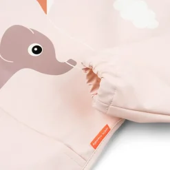 Done by deer Playground bib with sleeve, Powder Beige Best