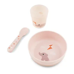 Done by deer Playground foodie first meal serving set 3 pieces, Powder Beige Sale