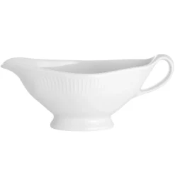 Pillivuyt Plissé sauce plate with handle 32 cl, White Discount