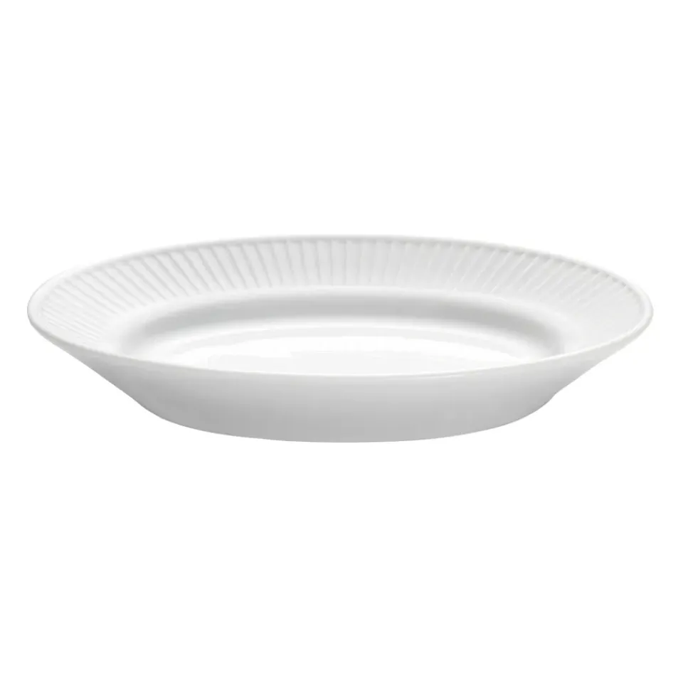 Pillivuyt Plissé saucer to sauce boat, White