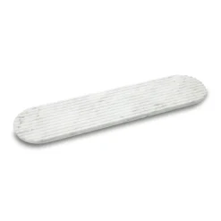 Northern Podium tray 65 cm, Mixed marble White New