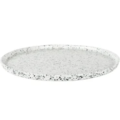 Olsson & Jensen Poppi side plate 21 cm, white-black BlackWhite Clearance