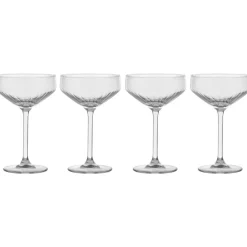 Scandi Living Pristine champagne coupe glass 29 cl 4-pack, Clear Transparent Sale
