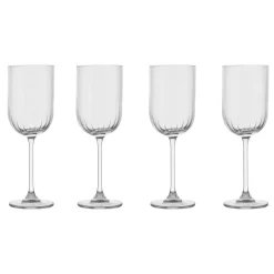 Scandi Living Pristine white wine glasses 32 cl 4-pack, Clear Transparent