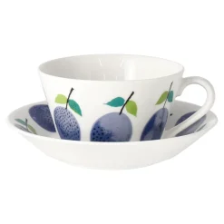 Gustavsbergs Porslinsfabrik Prunus teacup with saucer Ø15,3 cm, 25 cl Multi Discount