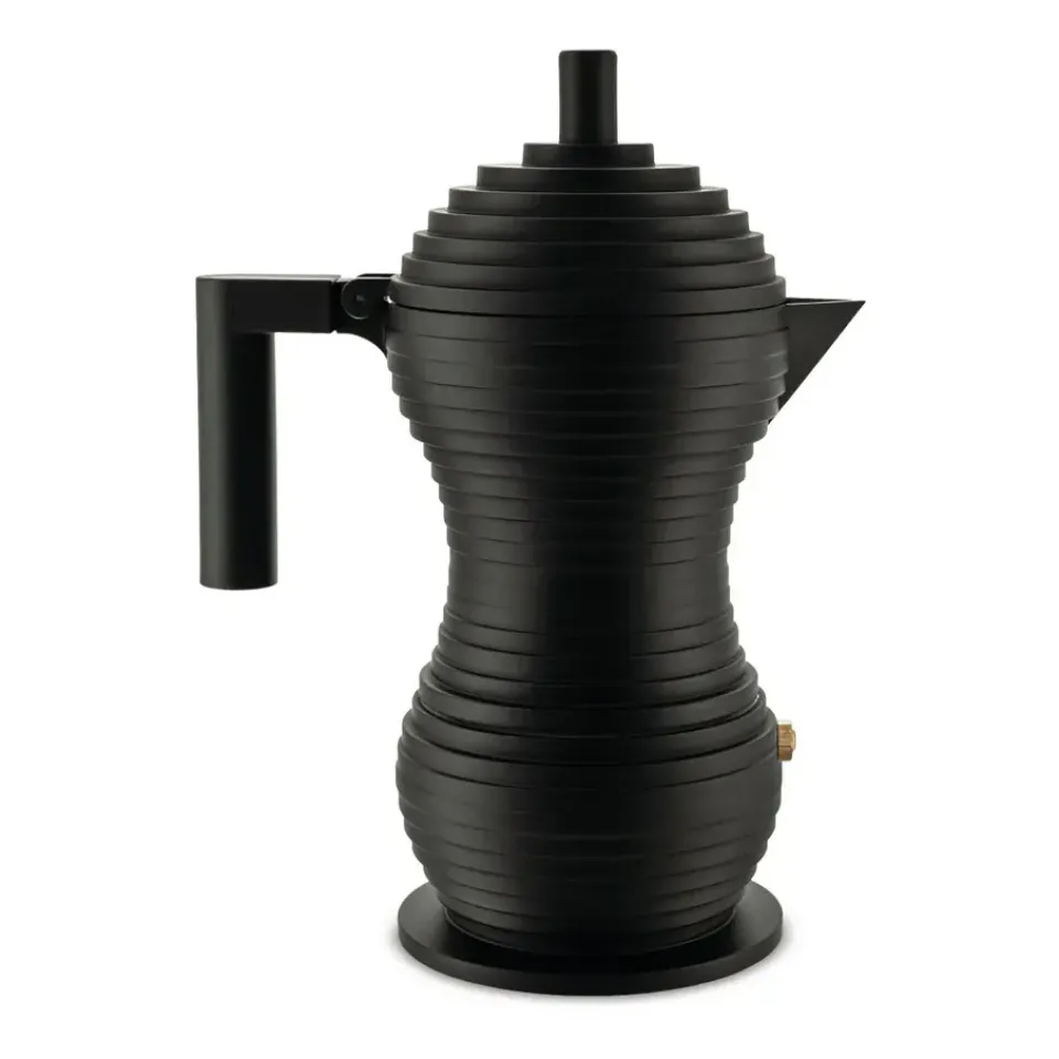 Alessi Pulcina espresso maker , 30 cl, 6 cups Black Best