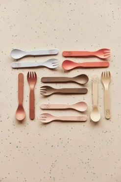 OYOY Pullo children's cutlery set, Caramel Pink New