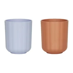 OYOY Pullo cup 2-pack, Caramel-ice blue PinkBlue Sale