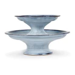 Serax Pure cake plate glazed L 23.5 cm, Blue Hot