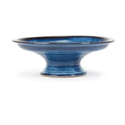 Serax Pure cake plate glazed L 23.5 cm, Dark Blue Discount