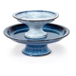 Serax Pure cake plate glazed L 23.5 cm, Dark Blue Discount