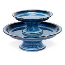 Serax Pure cake plate glazed S 16.5 cm, Dark Blue