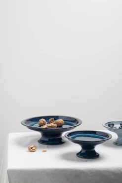 Serax Pure cake plate glazed S 16.5 cm, Dark Blue