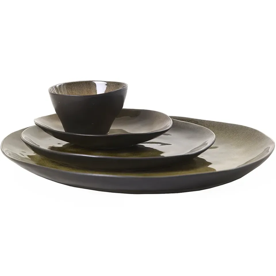 Serax Pure oval plate medium, Green Hot
