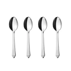 Georg Jensen Pyramid tea and coffee spoon, 4 pack Silver-coloured Hot