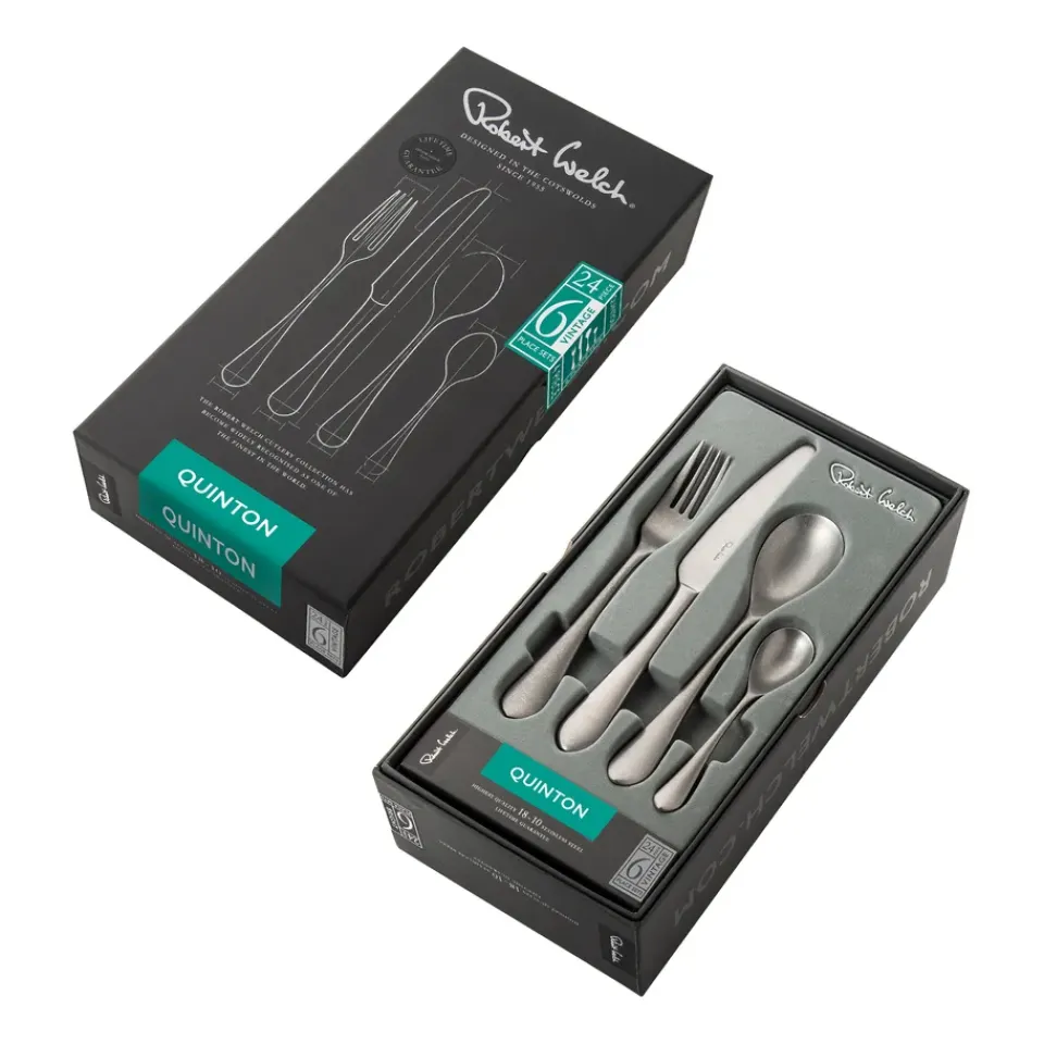 Robert Welch Quinton Vintage cutlery, 24 pieces Silver-coloured