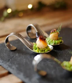 Robert Welch Radford Amuse Bouche Appetizer smooth, stainless steel Silver-coloured Clearance