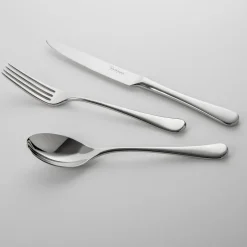 Robert Welch Radford cutlery mirror, 24 pieces + 6 grill knives Silver-coloured Online