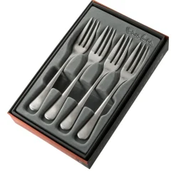 Robert Welch Radford dessert fork matte 4 pieces, Stainless steel Silver-coloured Clearance