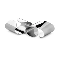 Robert Welch Radford napkin ring mirror 2-pack, Stainless steel Silver-coloured Sale