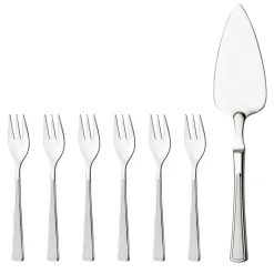 Hardanger Bestikk Ramona cake set 7 pcs, stainless steel Silver-coloured Discount