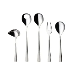 Hardanger Bestikk Ramona serving set 5 pieces, Stainless steel Silver-coloured Clearance
