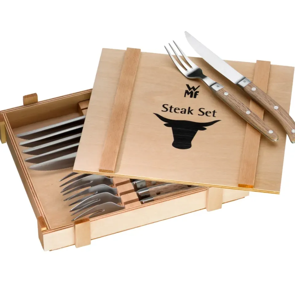 WMF Ranch BBQ cutlery 12 pieces, Stainless steel Silver-coloured Discount