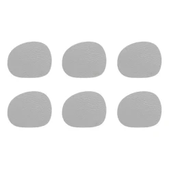 Aida Raw coaster leather 6-pack, Light Grey Outlet
