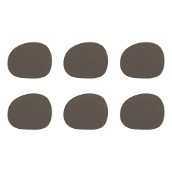 Aida Raw coaster leather 6-pack, Clay Brown Best