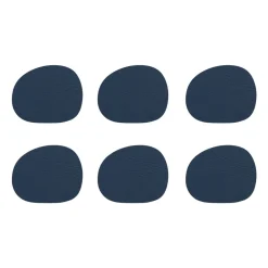Aida Raw coaster leather 6-pack, Dark Blue Sale