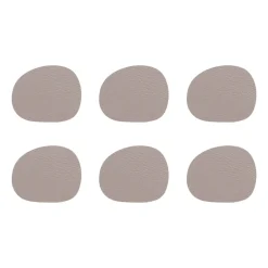 Aida Raw coaster leather 6-pack, Dusty rose Pink New