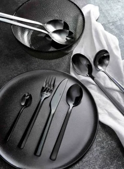 Aida Raw cutlery 24 pieces, Black New