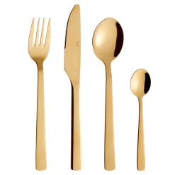 Aida Raw cutlery 24 pieces, Gold Gold-coloured Clearance
