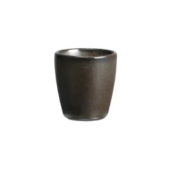 Aida Raw egg cup stoneware, metallic Brown Sale
