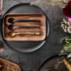Aida Raw latte spoon 4-pack, Black Discount
