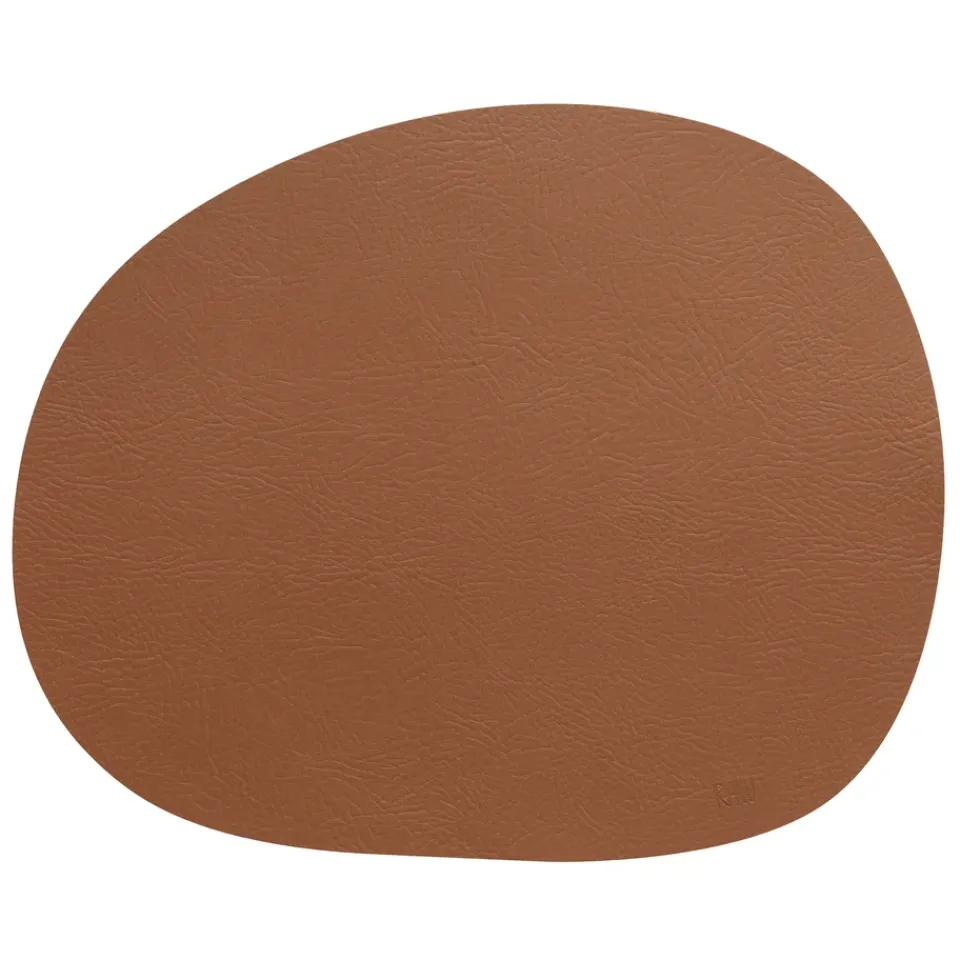 Aida Raw placemat leather, Cinnamon buffalo Brown Online