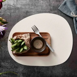 Aida Raw placemat leather, Warm nude buffalo Beige Best