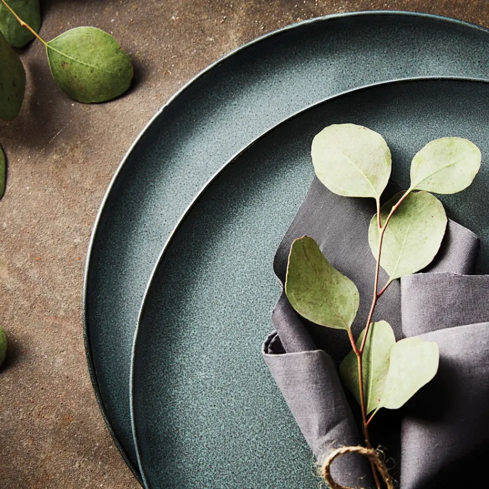 Aida Raw plate Ø28 cm, Northern Green Discount