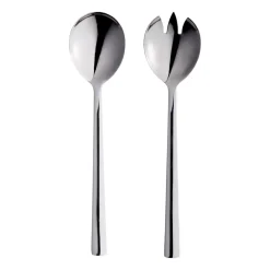 Aida Raw salad cutlery 2 pieces, Polished stainless steel Silver-coloured Best