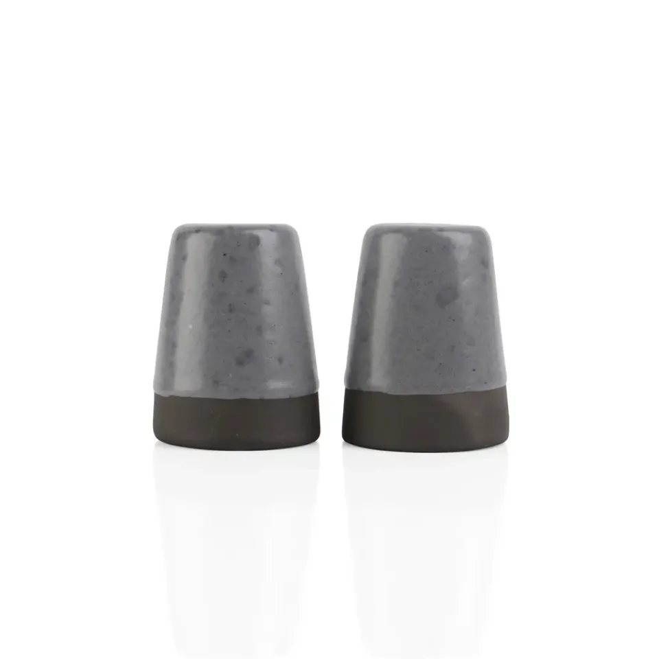Aida Raw salt and pepper set, Grey Clearance