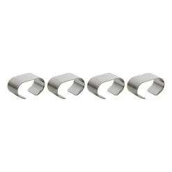 Aida Raw serviette holder 4-pack, Stainless steel Silver-coloured Discount