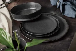 Aida Raw soup plate Ø19,4 cm, Titanium Black Clearance