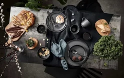Aida Raw soup plate Ø19,4 cm, Titanium Black Clearance